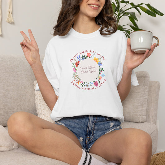 The Unapologetically Divine Birth Chart Tee